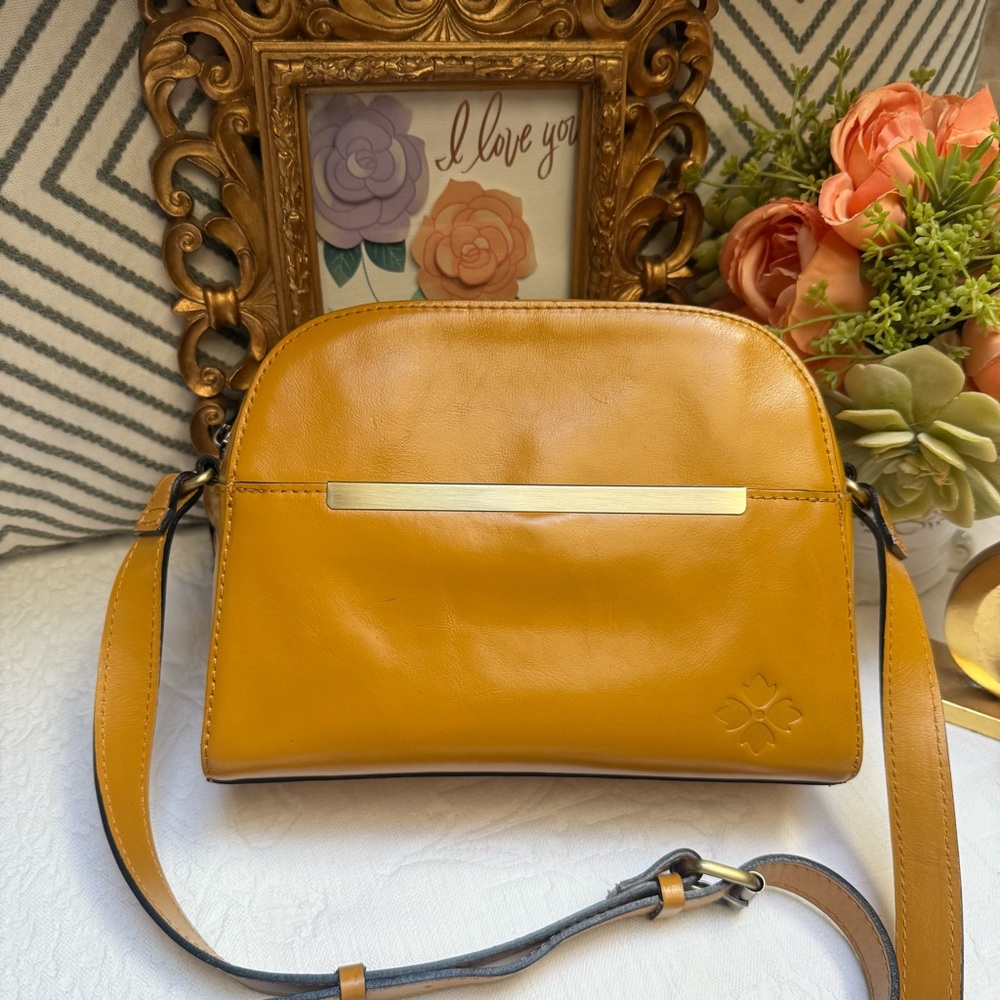 Patricia Nash Artemis Dome Crossbody in Mango